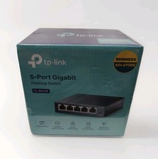 TP-LINK TL-SG105 5-Port 10/100/1000Mbps Desktop Gigabit Steel Cased Switch NEW