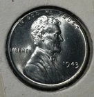 1943 GEM Uncirculated LINCOLN "STEEL" Cent WW2 Emergency Issue Magnetized!