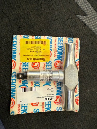 SEEKONK T HANDLE TORQUE WRENCH BT-2L BT2L 3/8" DRIVE 22 IN LBS - Picture 3 of 4