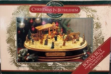 Vintage Mr. Christmas in Bethlehem Musical Animated Nativity Scene Holy Family L