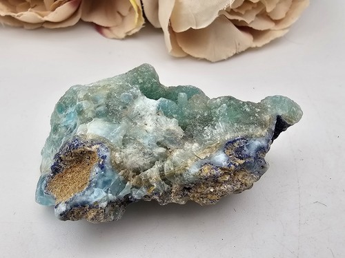 Rare Smithsonite crystal & Azurite Specimen Aragonite 41g Pakistan 5.6cm - Bild 14 von 16