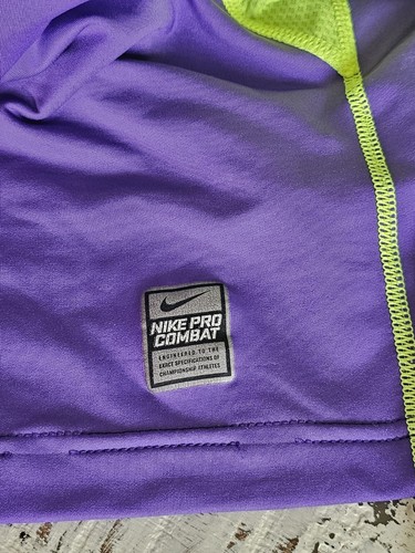 Nike Pro Combat Hyperwarm 1/4 Zip Shirt Mens XL Dri-Fit Max Thermal Fleece Lined - Picture 7 of 7