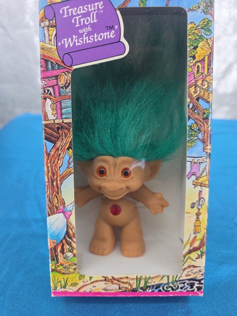 ACE Novelty Treasure Trolls Troll Green Wishstone Gem Sealed New