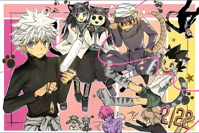 Hunter Chimera Ants Royal Guards Alluka Zoldyck Stitched Anime Playmat Desk Mat