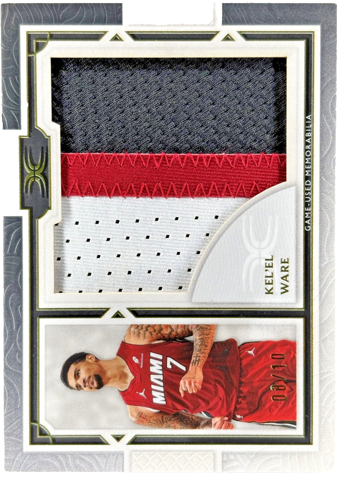 2025-26 TOPPS DEFINITIVE KEL'EL WARE DEFINITIVE RELIC CARD 8/10 DRE-KWI