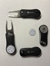(1) Pitchfix Golf Switchblade Divot Tool & Lahinch Golf Club 1" Coin Golf Marker