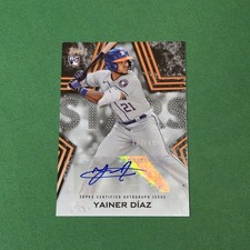 2023 Topps Series 2 Yainer Diaz Baseball Stars Auto Black #128/199 RC BSA-YD