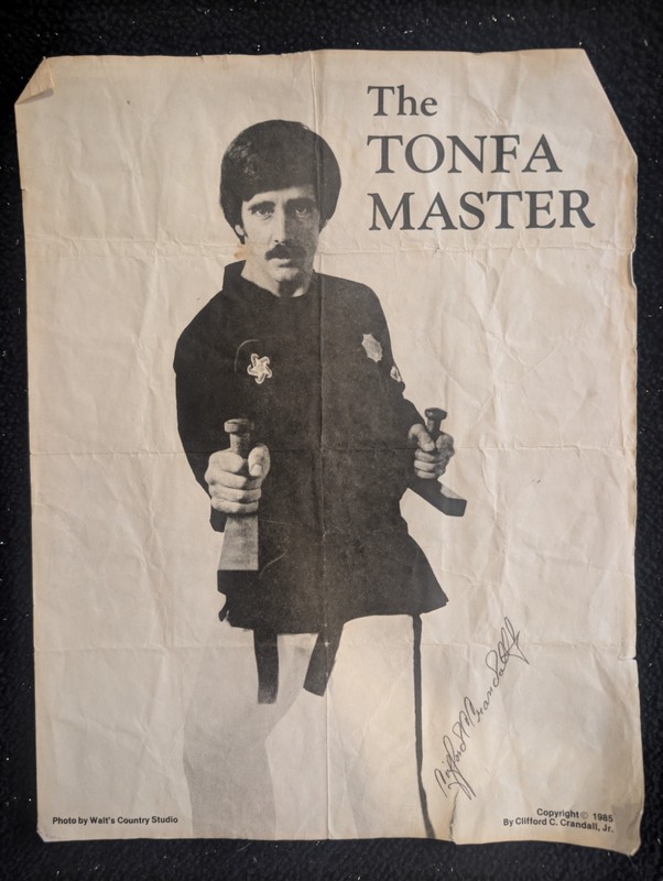 Vintage The Tonfa Master 1985 Autographed Photo