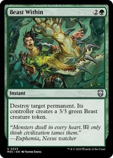 Beast Within 223 Uncommon Commander: Modern Horizons 3 Magic: The Gathering NM