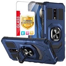 TJS Compatible for BLU View 4 B135DL Case, with Tempered Glass Screen...