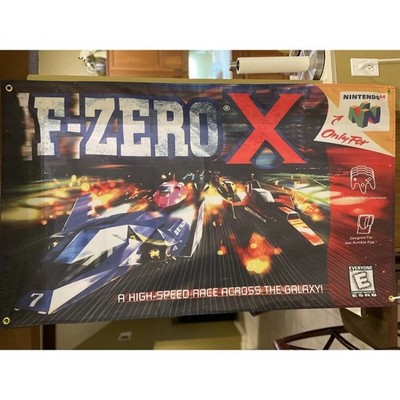 F-Zero X 5ft Flag Nintendo 64 1998 Banner Poster N64 F Zero