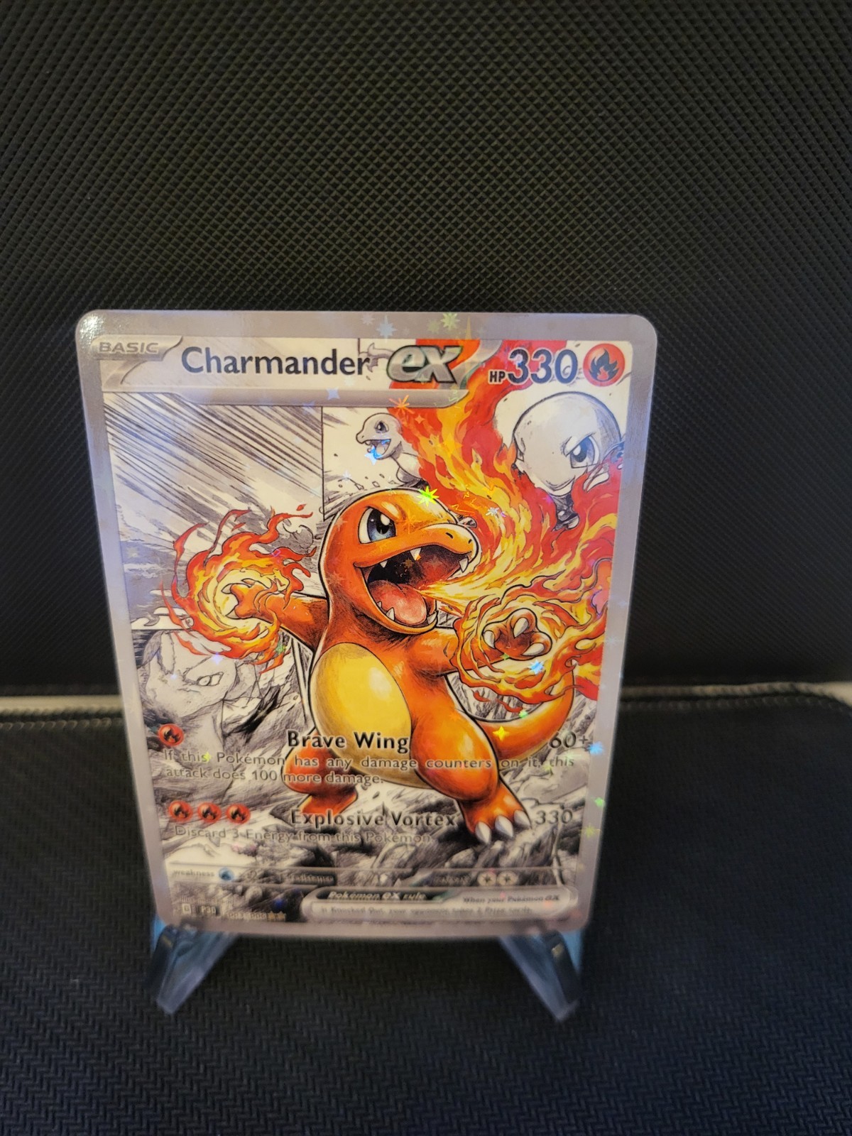 Charmander EX Pokemon Card FULL ART Display Art Card