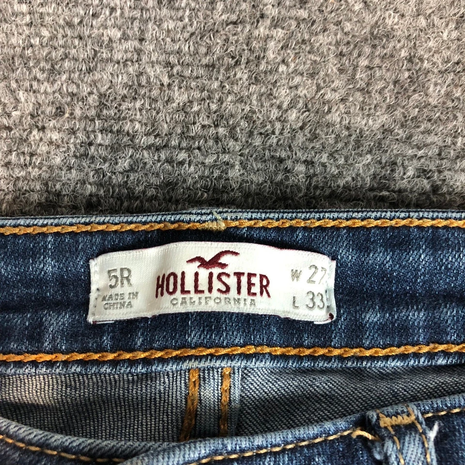 Hollister California Women's Jeans 5R W 27 L 33 Bootcut Blue Denim - Image 3 of 4