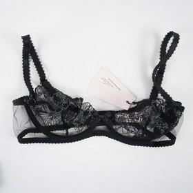 Agent Provocateur Astria Bra & Brief In Black/Silver (Set of 2) - W Size 36B & 5