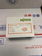 WAGO 221-413 Lever-Nuts 3-Conductor Splicing Connectors, 12-24AWG 50-Pack 