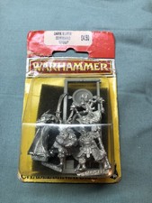 Warhammer. Dark Elves Command Group. OOP. Standard Bearer, Musician, Sorcerer