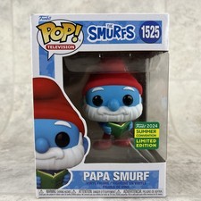 FUNKO POP! THE SMURFS PAPA SMURF #1525 SDCC 2024 SUMMER CONVENTION EXCLUSIVE NEW