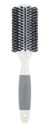 Creative Hair Brushes Solid Barrel Ceramic Mixed L (Pack of 1), Grey