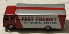 VINTAGE HAYASHI FAST FREIGHT CONTINETAL EXPRESS TIN FRICTION TRUCK Red Silver