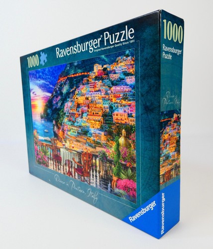 Ravensburger 1000 Piece Jigsaw Puzzle 'DINNER IN POSTANO, ITALY' ~ NEW & SEALED - Picture 6 of 9