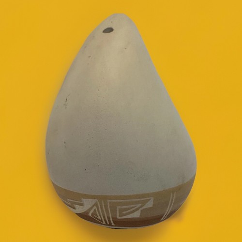 Vintage Navajo Native American Small Ceramic Hanging Bird Feeder Candle Holder - Picture 5 of 19