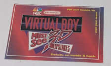 Vintage Nintendo Virtual bBoy Store Display Promo Pamphlet Contest 90s