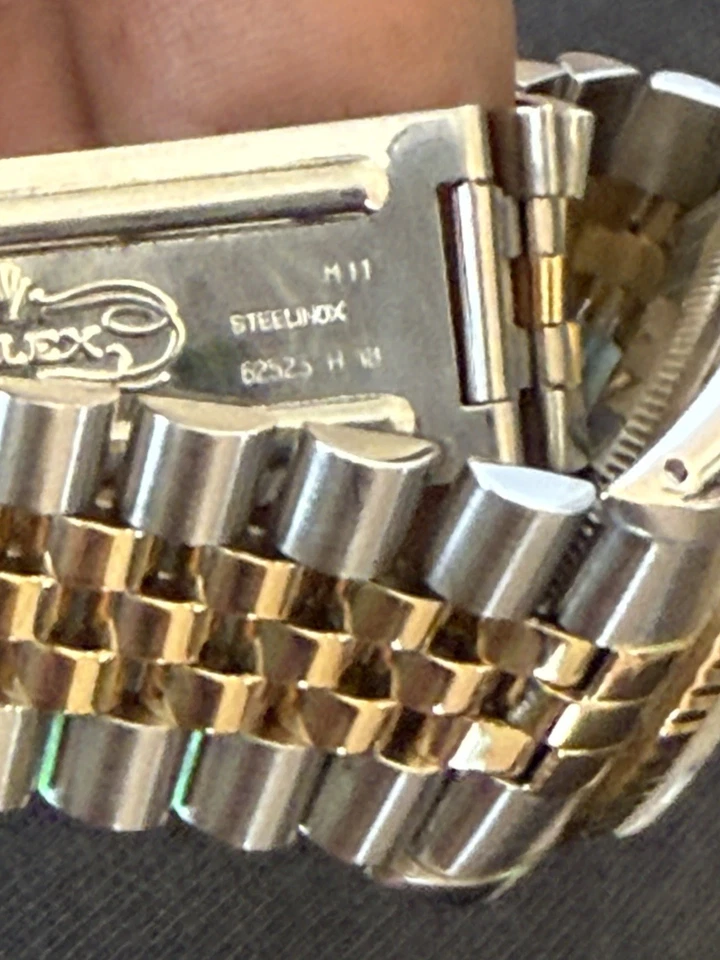 Rolex 36mm Datejust 18K Gold Steel Diamond Dial 2-Tone Watch - Image 3 of 4