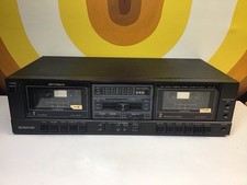 VTG OPTIMUS SCT-74 14-649A STEREO DOUBLE CASSETTE TAPE DECK For Parts/Repair
