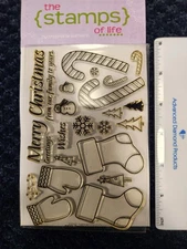 *NEW* CHRISTMAS2BUILD The Stamps of Life set of 24 mittens winter holiday