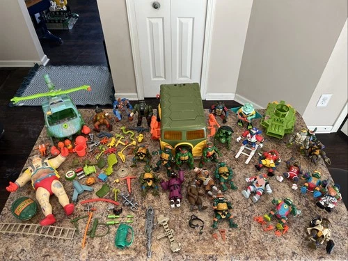 Collection 25 Vintage 1989 Teenage Mutant Ninja Turtles & Vehicles Look @ Pics