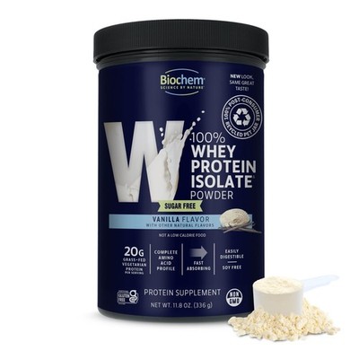 BIOCHEM Sugar Free Vanilla Whey, 11.8 OZ SUGARFREE VANILLA