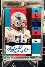 2018 Patches Plates BLUE HALL Dallas Cowboys RAYFIELD WRIGHT Autograph AUTO  /50