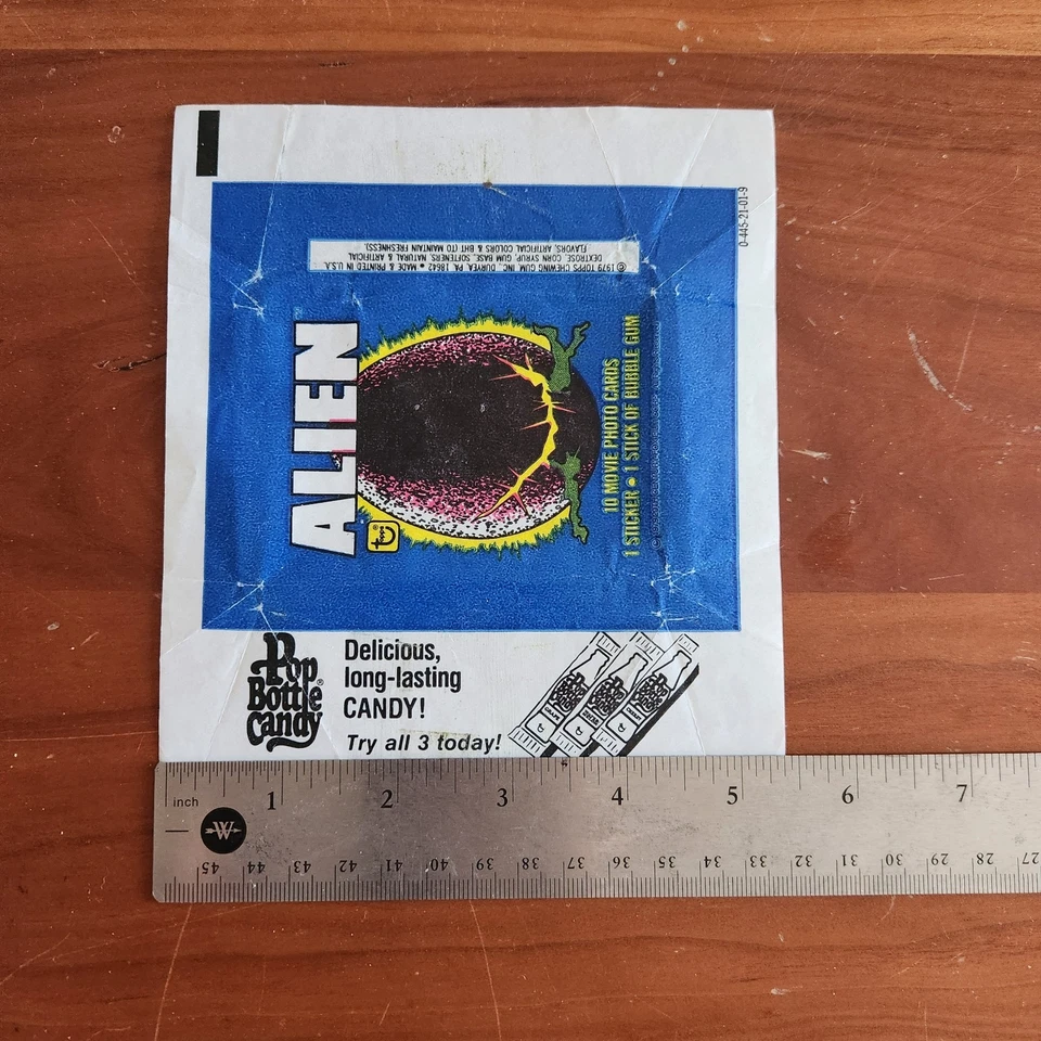 Vintage 1979 Topps ALIEN Wax Pack Wrapper Only  - Image 4 of 4