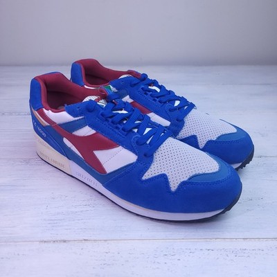 DIADORA I.C. 4000 PREMIUM C6642 NAUTICAL BLUE POMPEIAN RED VAN New Sz 13.5