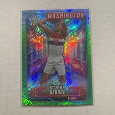 2024-25 Topps Chrome - Kyshawn George, Kyshawn George #158 Green Topps Refractor