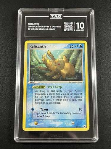Relicanth graded TAG 10 for sale on eBay