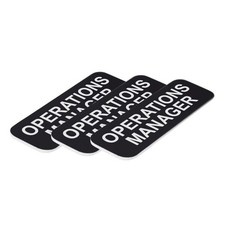 Operations Manager 1 x 3" Name Tag, 3 Pack 