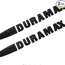 2Pack Duramax Badges Emblems Compatible with 2015 Silverado 2500Hd Black-1