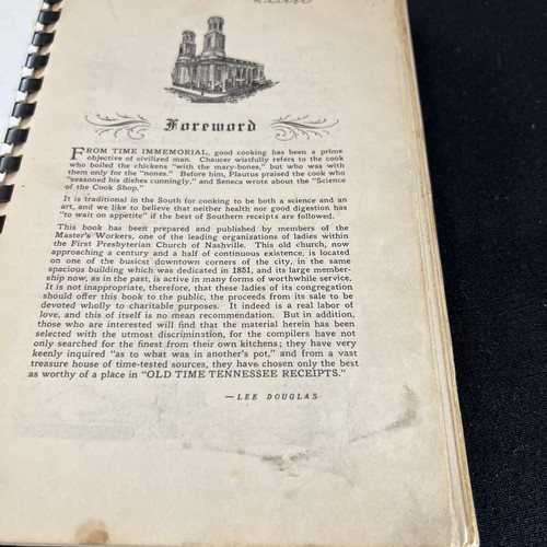 1943 Nashville cookbook Ole Time Tennessee Receipts Witherspoon Handwritten VTG - Picture 7 of 15