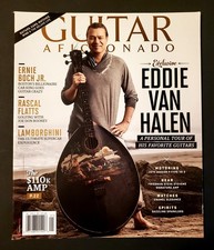 EDDIE VAN HALEN No-Label GUITAR AFICIONADO Magazine January 2014 - NEAR MINT!