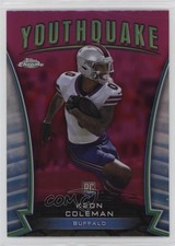 2024 Topps Chrome Youthquake Pink Refractor Keon Coleman #Y-21 y6t
