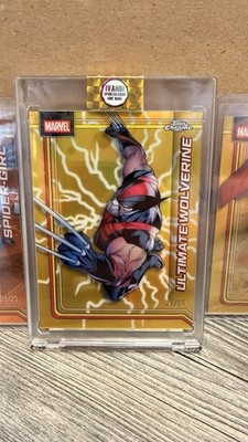 Topps Marvel Chrome 2025 Ultimate Wolverine /50 Gold Refractor