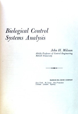 Biological Control Systems Analysis; McGraw-Hill Electronic Science Series; Mils