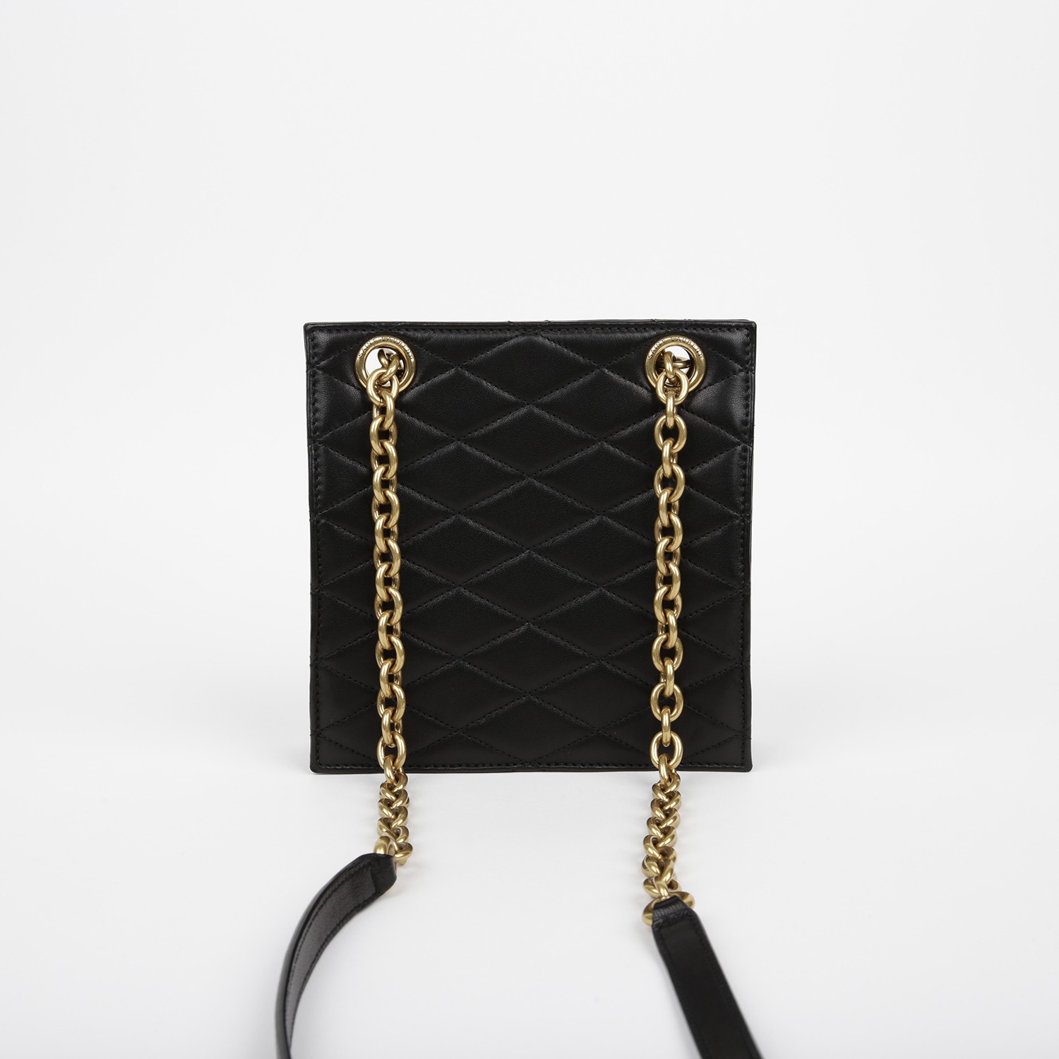 Borsa a tracolla Saint Laurent in nylon con catena 672671 114374646