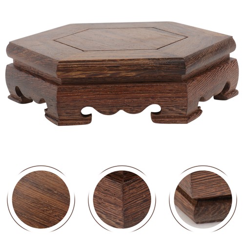 2 Pack Flower Pot Stand Flowerpot Base Rack Wooden Plant Stands Indoor - Picture 10 of 12