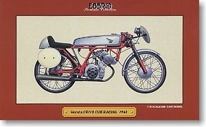 Ebbro 1/10 Honda CR110 Cub Racing 1962 Rouge EBBRO Honda CR110 CUB RACING First - Photo 2/4