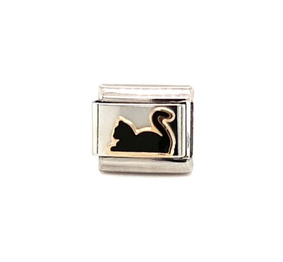 Genuine Nomination Composable Classic Link Black Cat Charm 030272/80