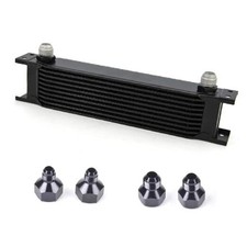10 Row AN10-10AN Stacked Plate Oil Cooler With 6AN 8AN 10 Row with Adapters