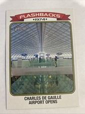 2023 Topps Heritage Baseball News Flashbacks Charles De Gaulle Airport Open NF-5