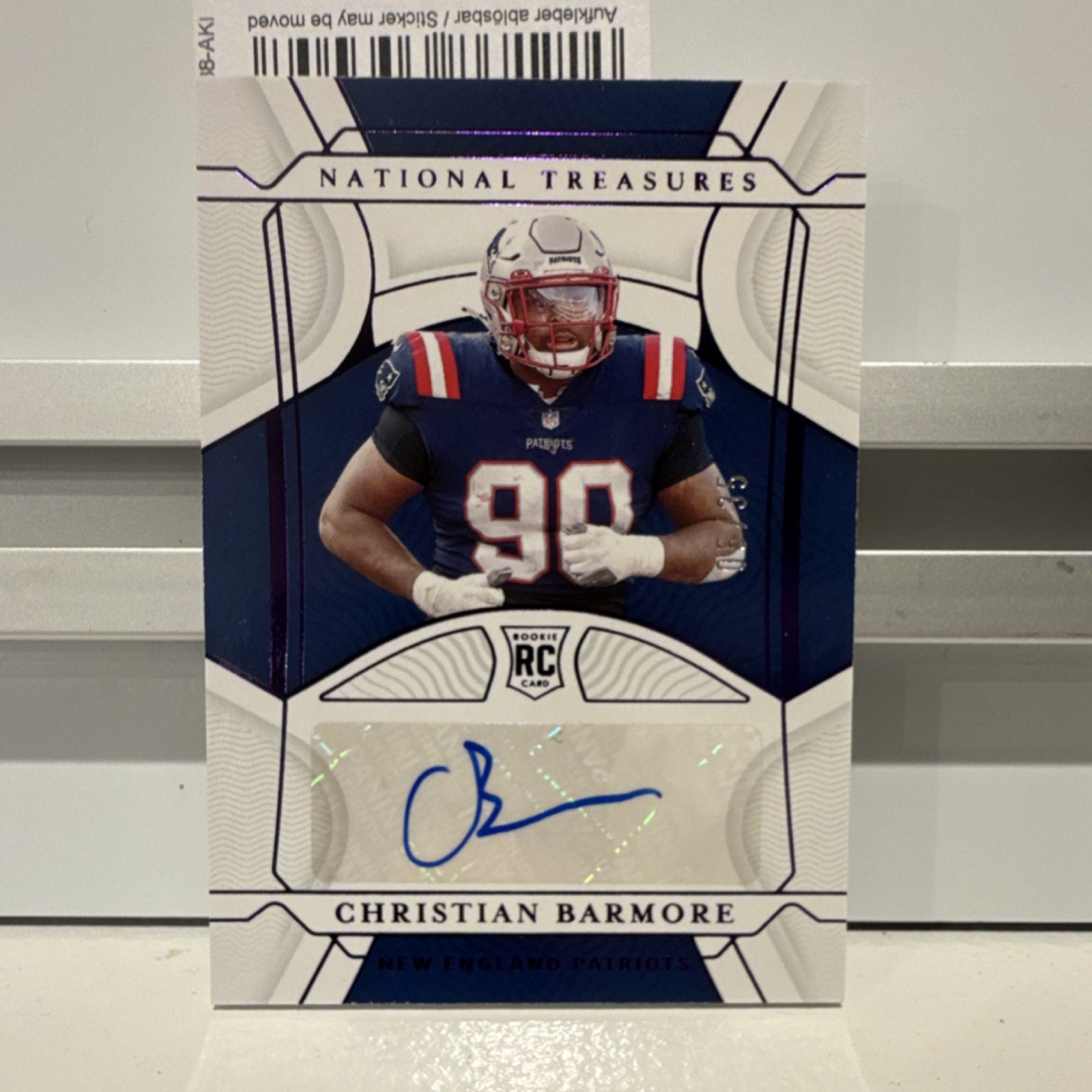 Christian Barmore Panini National Treasures #121 Autograph